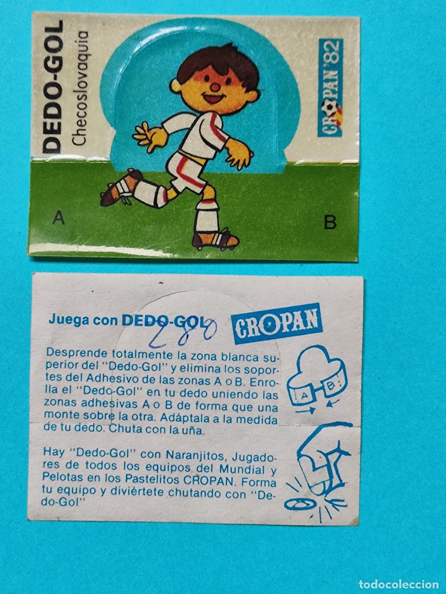 Coleccionismo Cromos antiguos: CROMO CROPAN DEDO GOL CON TRASERA DESPEGADA CHECOSLOVAQIA MUNDIAL 82 NARANJITO