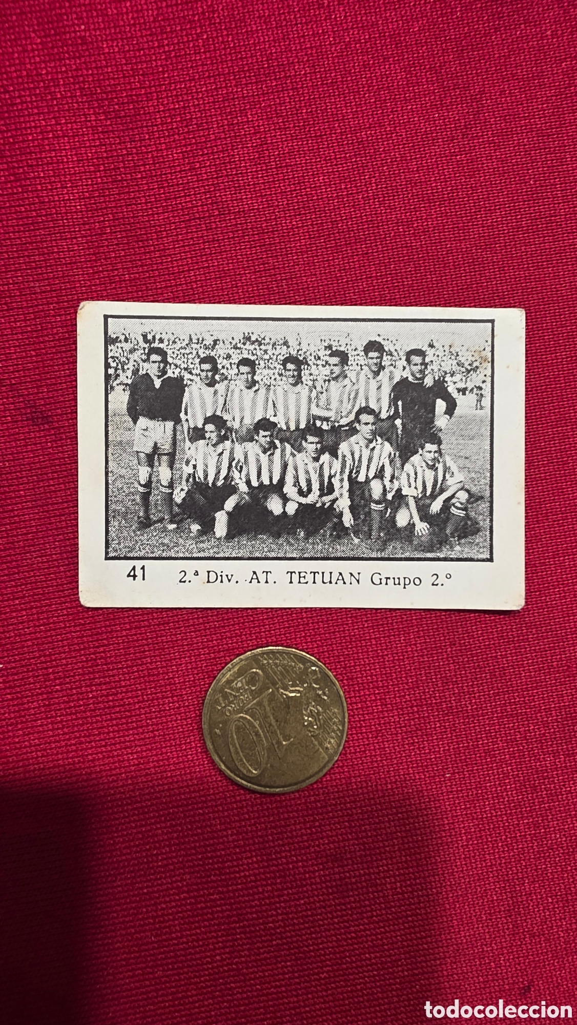 Collectable Antique Stickers: CROMO AT. TETUAN 2&deg; divisi&oacute;n LIGA 1955/56, ROOKIE CARD