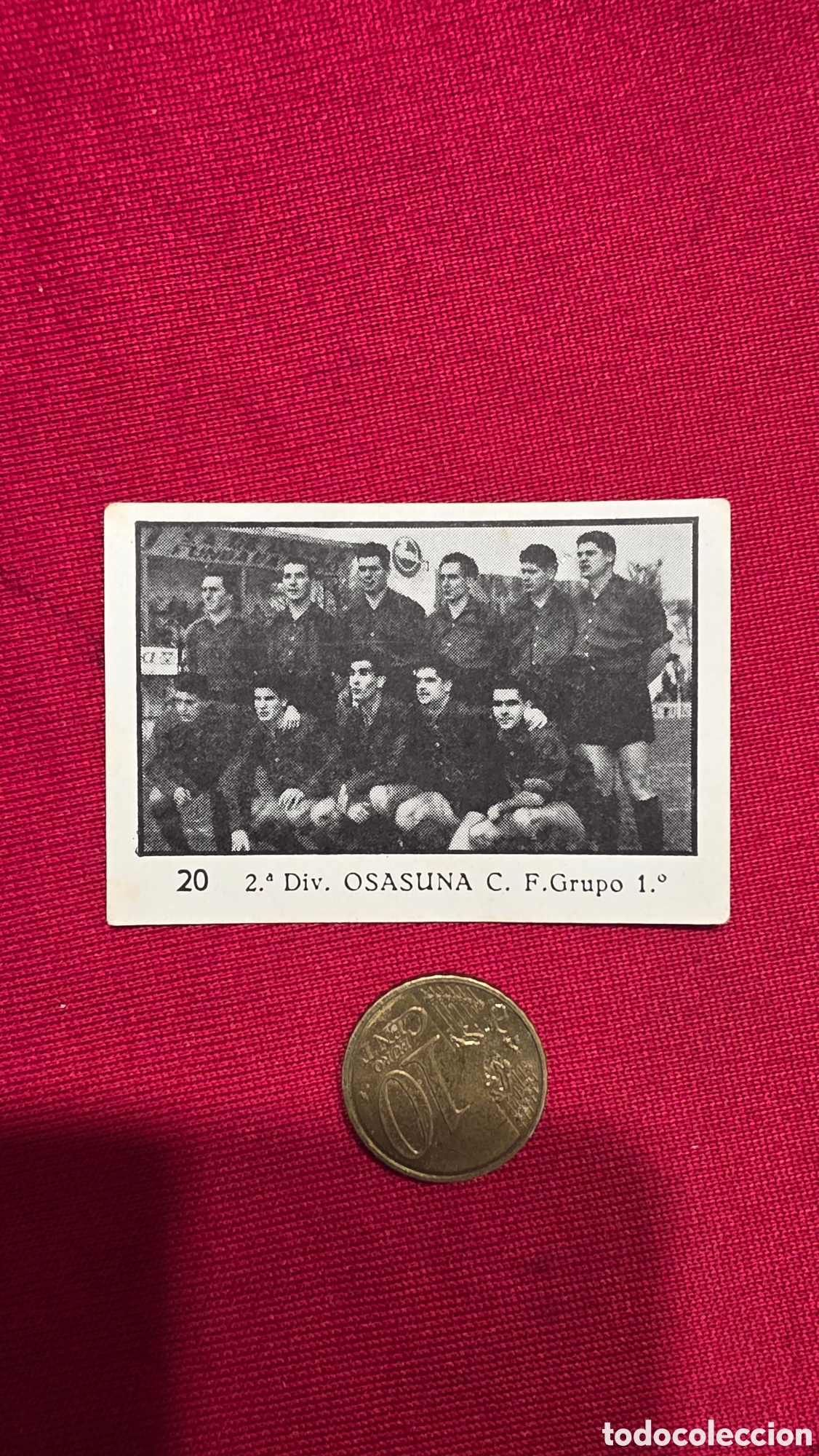 Collectionnisme Cartes &agrave; collectionner anciennes: CROMO OSASUNA 2&deg;division LIGA 1955/56. ROOKIE CARD