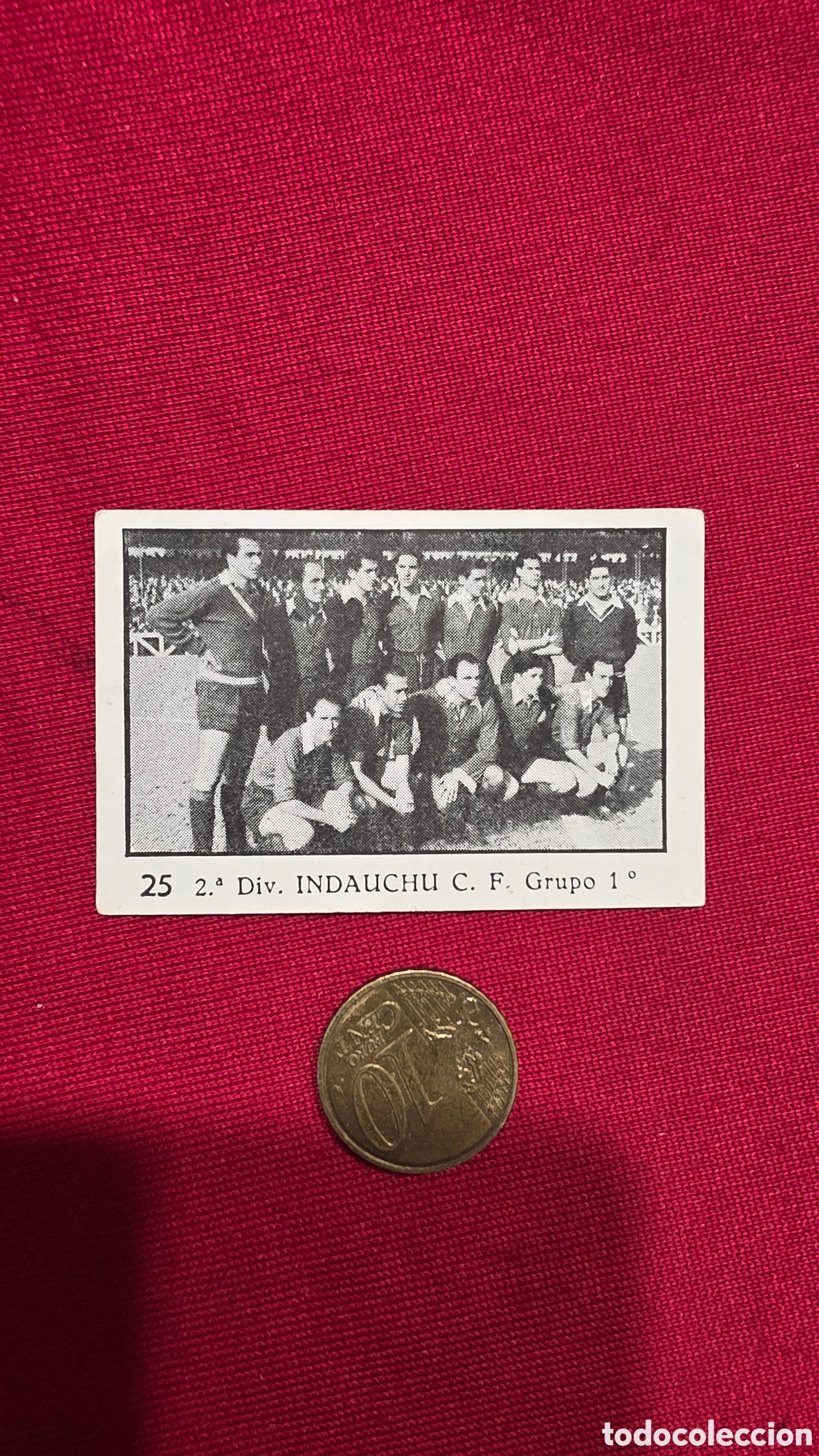 Coleccionismo Cromos antiguos: CROMO del. INDAUCHU 2&deg; divisi&oacute;n,LIGA 1955/56, ROOKIE CARD