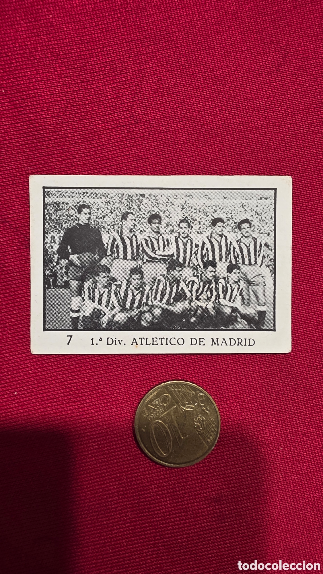 Collectionnisme Cartes &agrave; collectionner anciennes: CROMO ATLETICO DE MADRID 1&deg; divisi&oacute;n LIGA 55/56, ROOKIE CARD