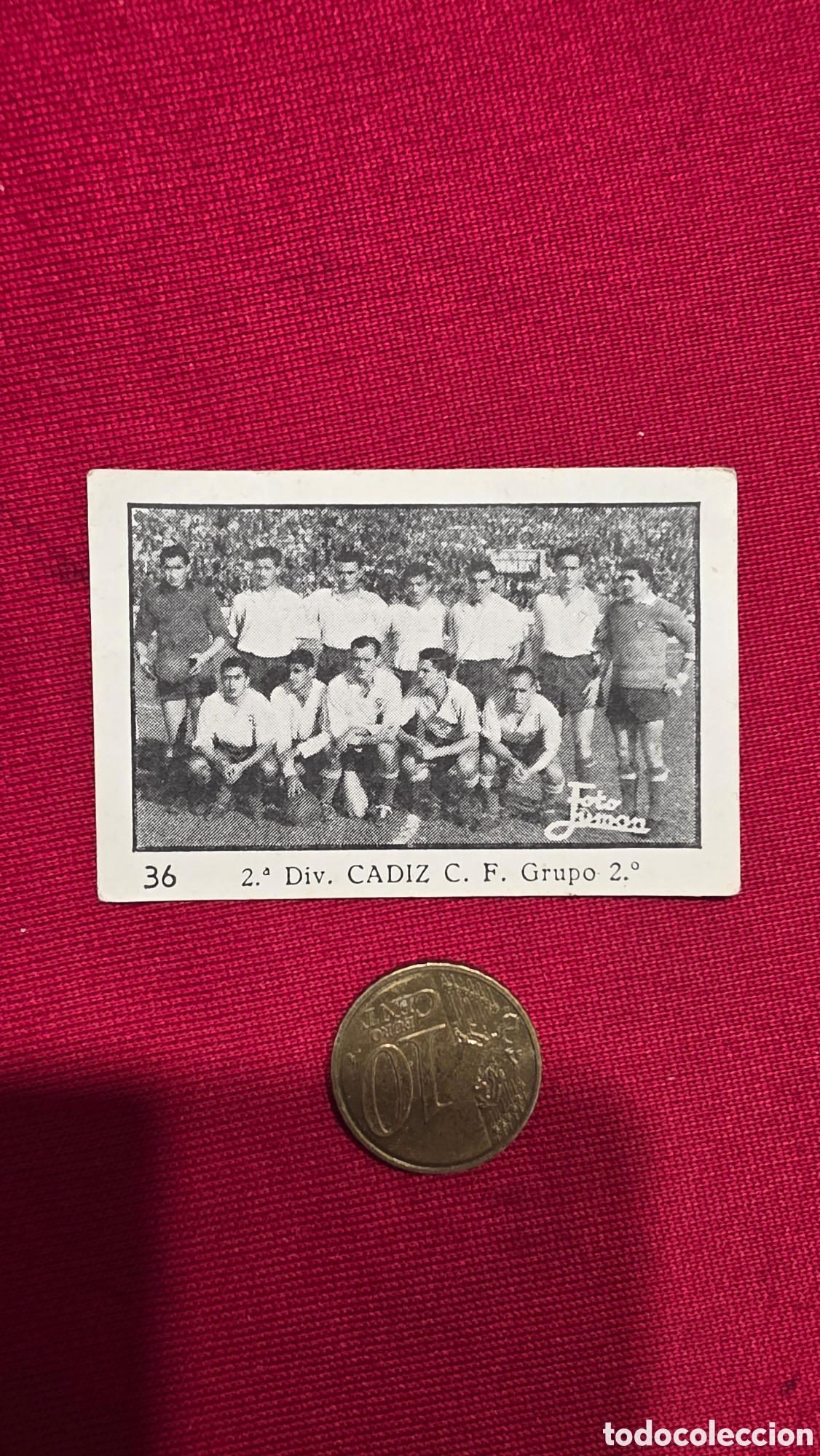 Collezionismo Figurine antiche: CROMO CADIZ C.F. 2&deg; divisi&oacute;n LIGA 55/56, ROOKIE CARD