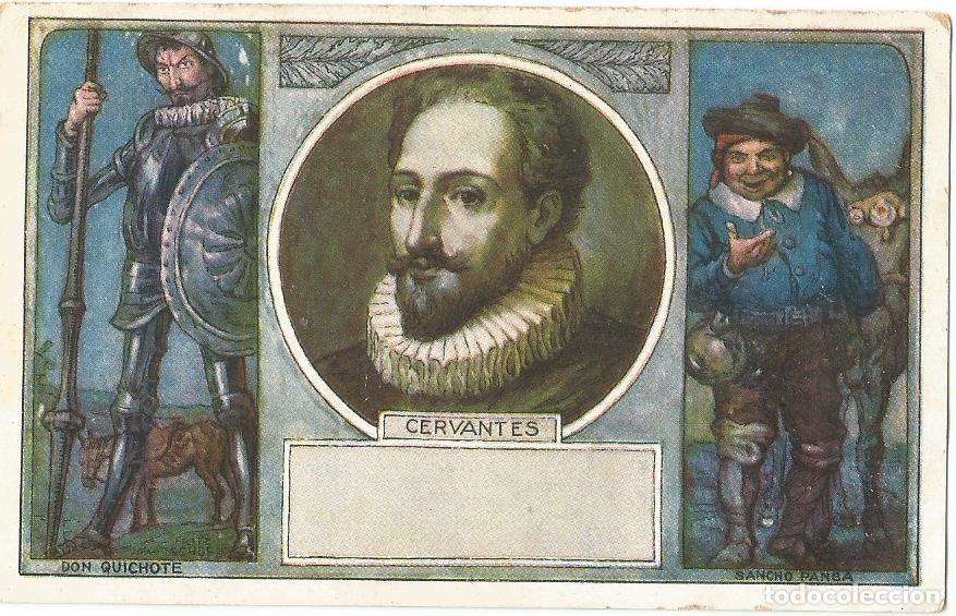 Coleccionismo Cromos antiguos: Cervantes, Don Quijote y Sancho Panza, Cromo Alem&aacute;n