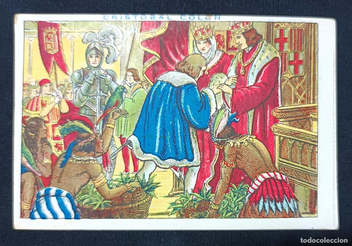 Coleccionismo Cromos antiguos: CROMO CRIST&Oacute;BAL COL&Oacute;N N&ordm; 60.CHOCOLATES JUNCOSA