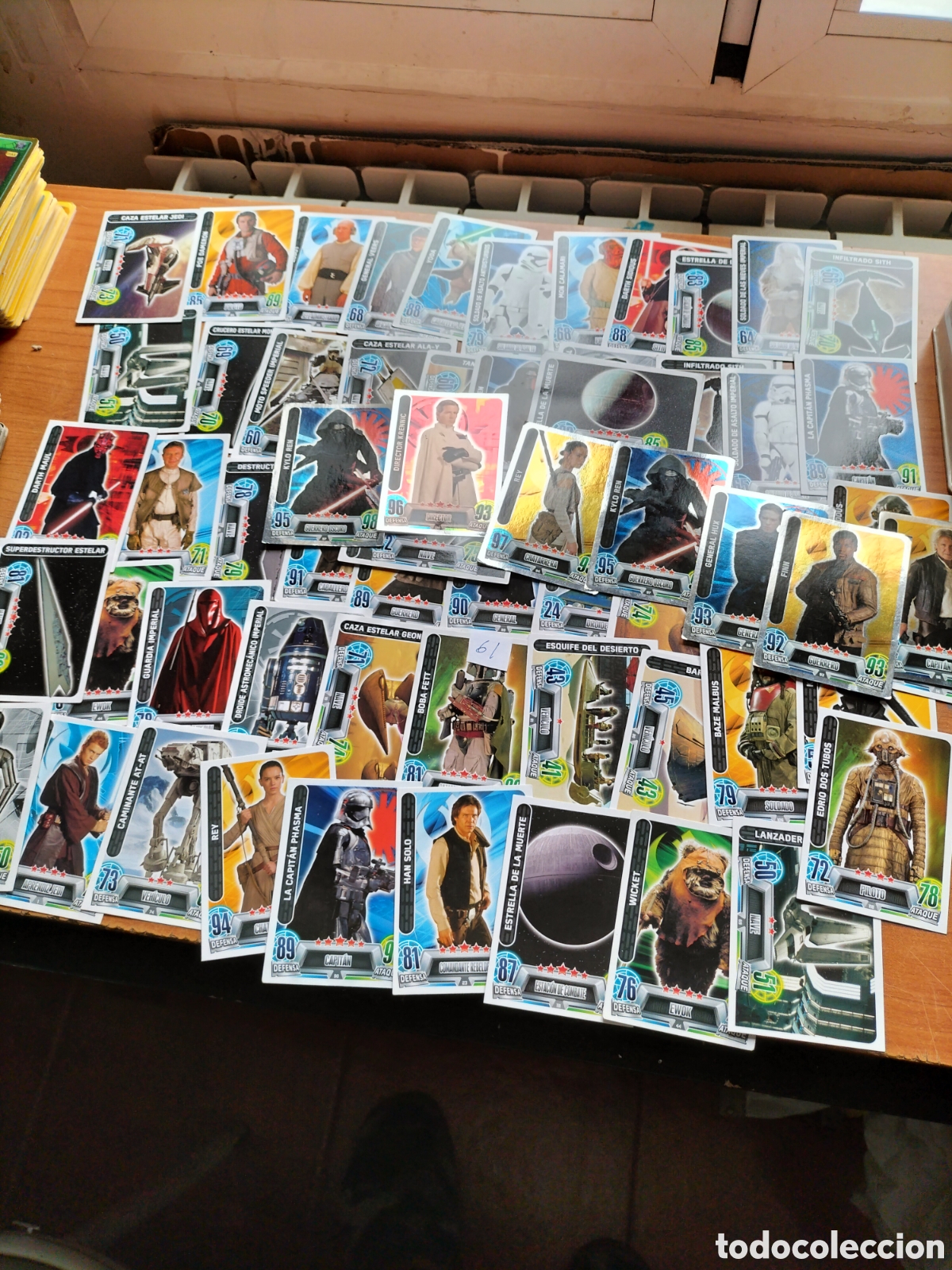 Colecionismo Cromos antigos: Cromos star wars,hay 61,buen estado