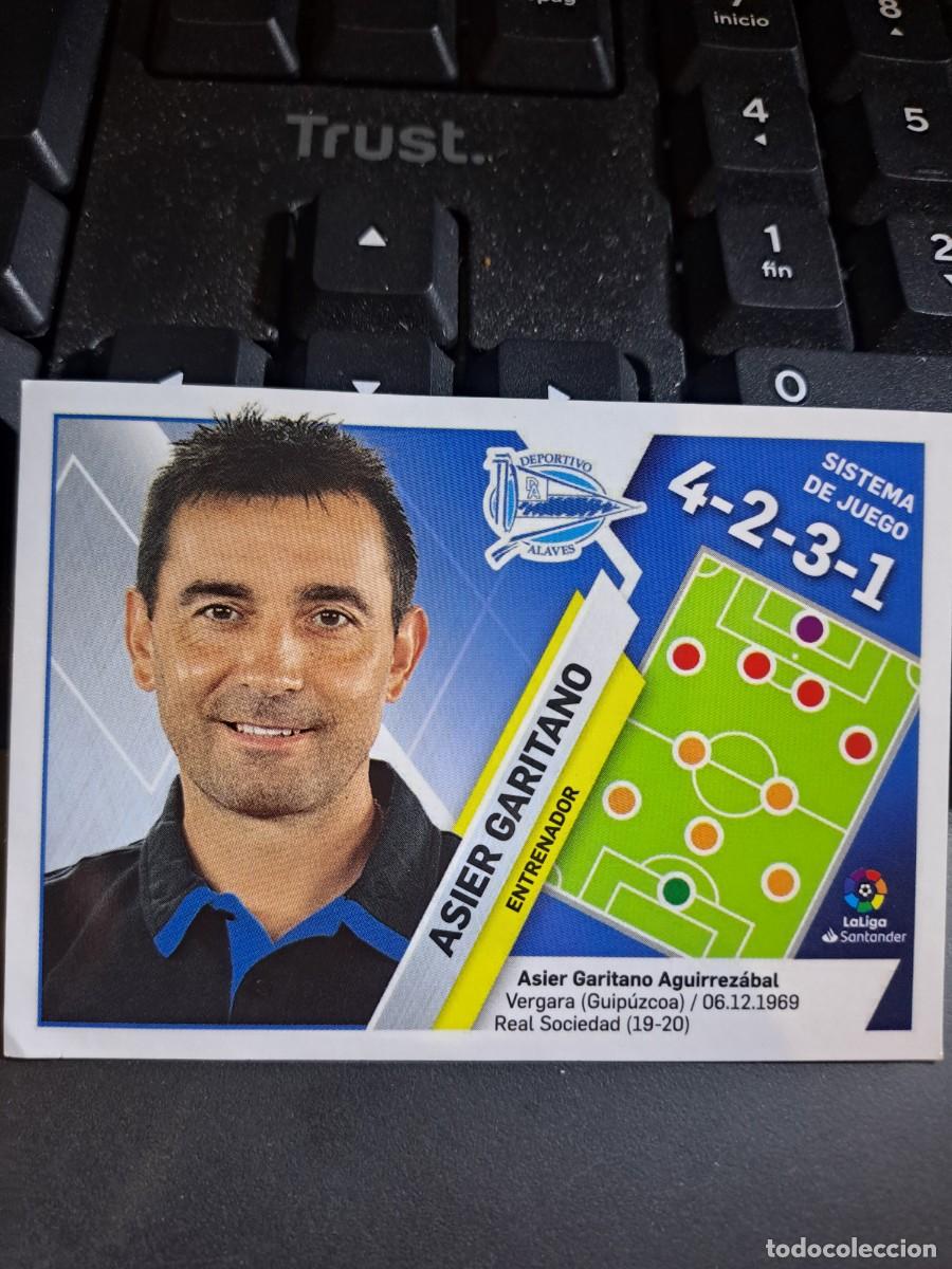 Colecionismo Cromos antigos: CROMO ASIER GARITANO 2 ENTRENADOR ALAVES LIGA 2019 2020 19 20 ESTE PANINI NUNCA PEGADO