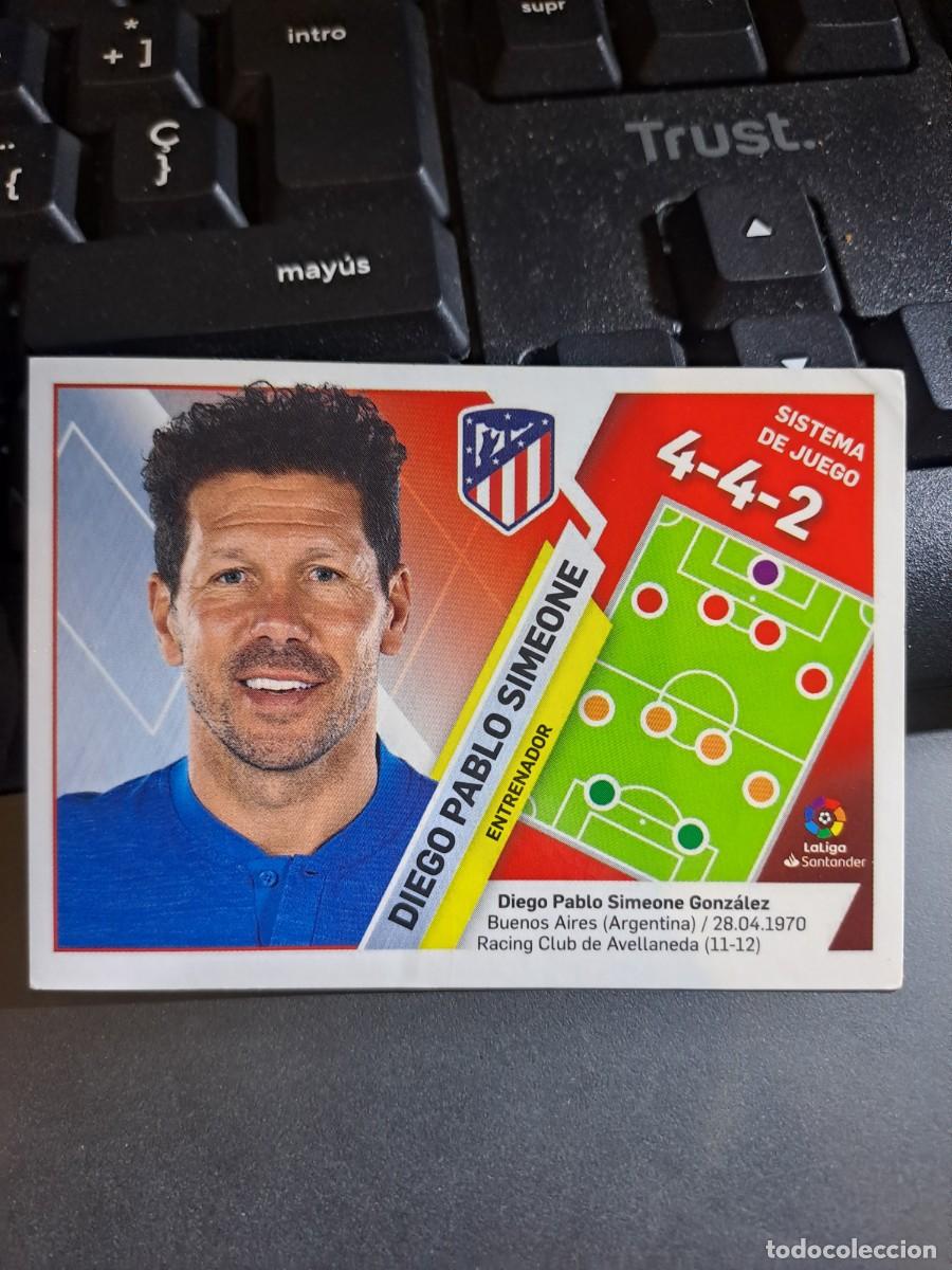 Colecionismo Cromos antigos: CROMO DIEGO PABLO SIMEONE 6 ENTRENADOR ATLETICO DE MADRID LIGA 2019 2020 19 20 ESTE PANINI NUNCA PEG