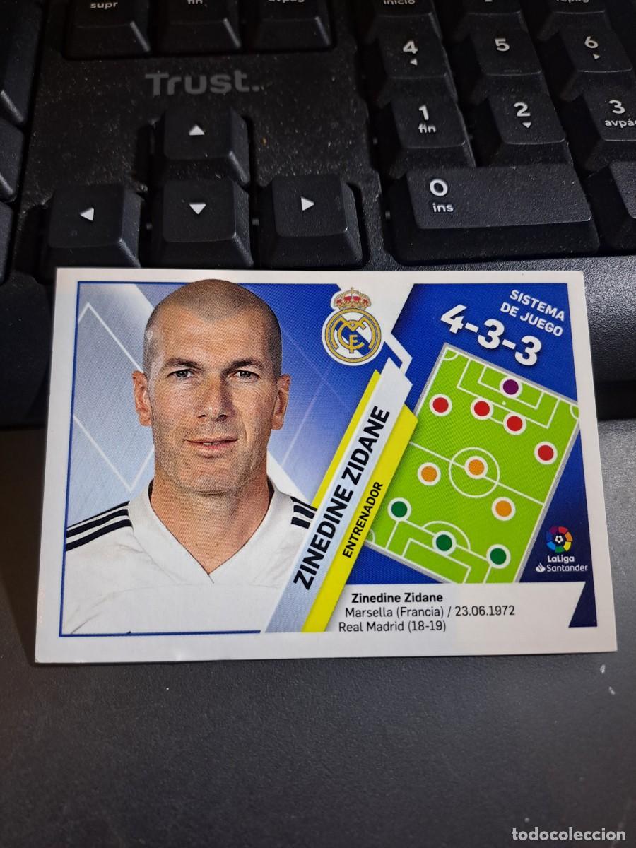 Colecionismo Cromos antigos: CROMO ZINEDINE ZIDANE 26 ENTRENADOR REAL MADRID LIGA 2019 2020 19 20 ESTE PANINI NUNCA PEGADO