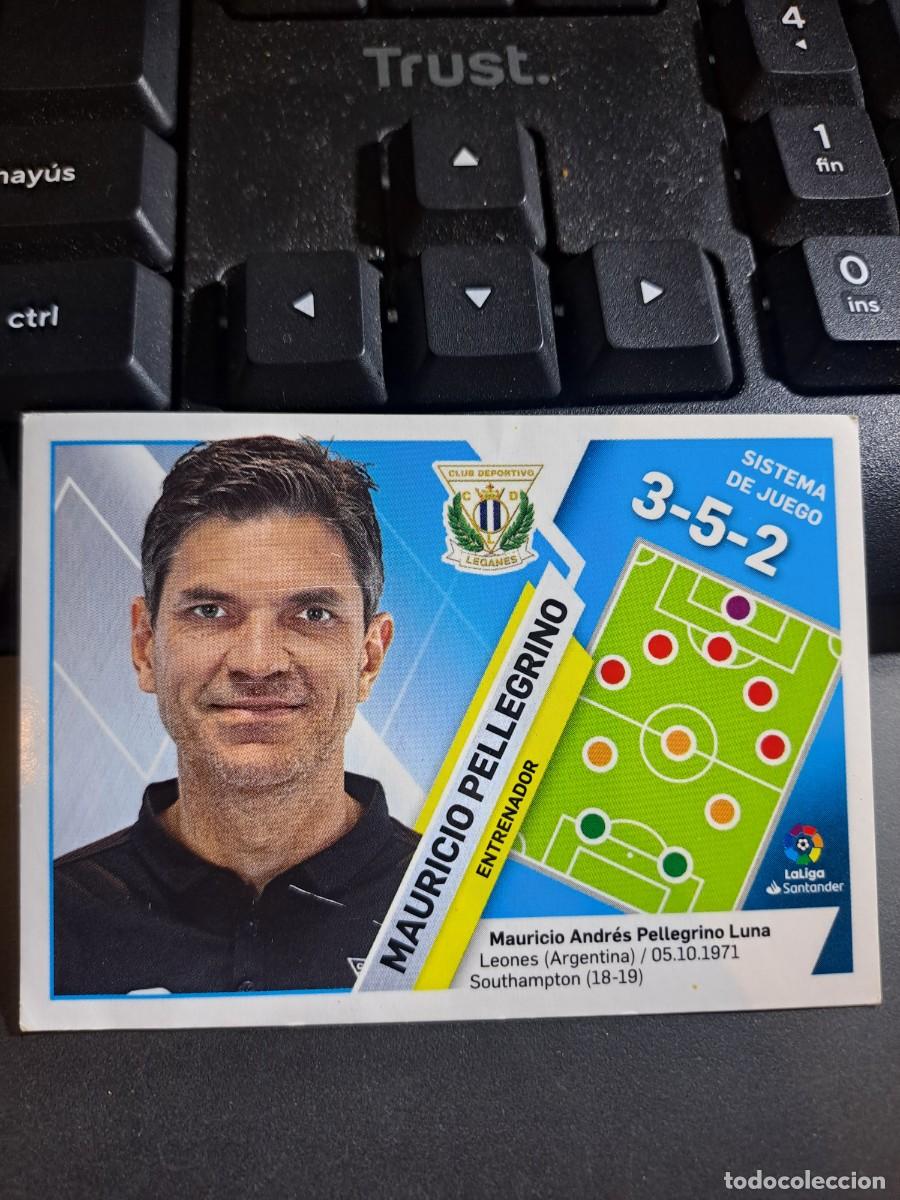 Coleccionismo Cromos antiguos: CROMO MAURICIO PELLEGRINO 22 ENTRENADOR LEGANES LIGA 2019 2020 19 20 ESTE PANINI NUNCA PEGADO