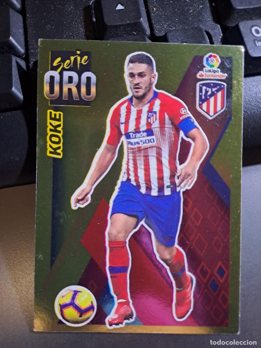 Coleccionismo Cromos antiguos: CROMO KOKE 3 SERIE ORO ATLETICO DE MADRID LIGA 2019 2020 19 20 ESTE PANINI NUNCA PEGADO