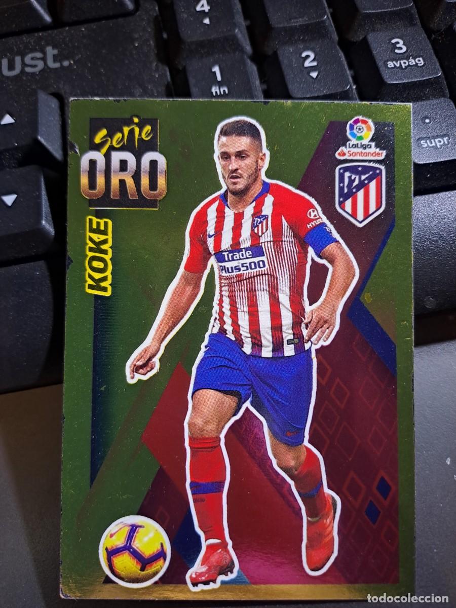 Coleccionismo Cromos antiguos: CROMO KOKE 3 SERIE ORO ATLETICO DE MADRID LIGA 2019 2020 19 20 ESTE PANINI NUNCA PEGADO