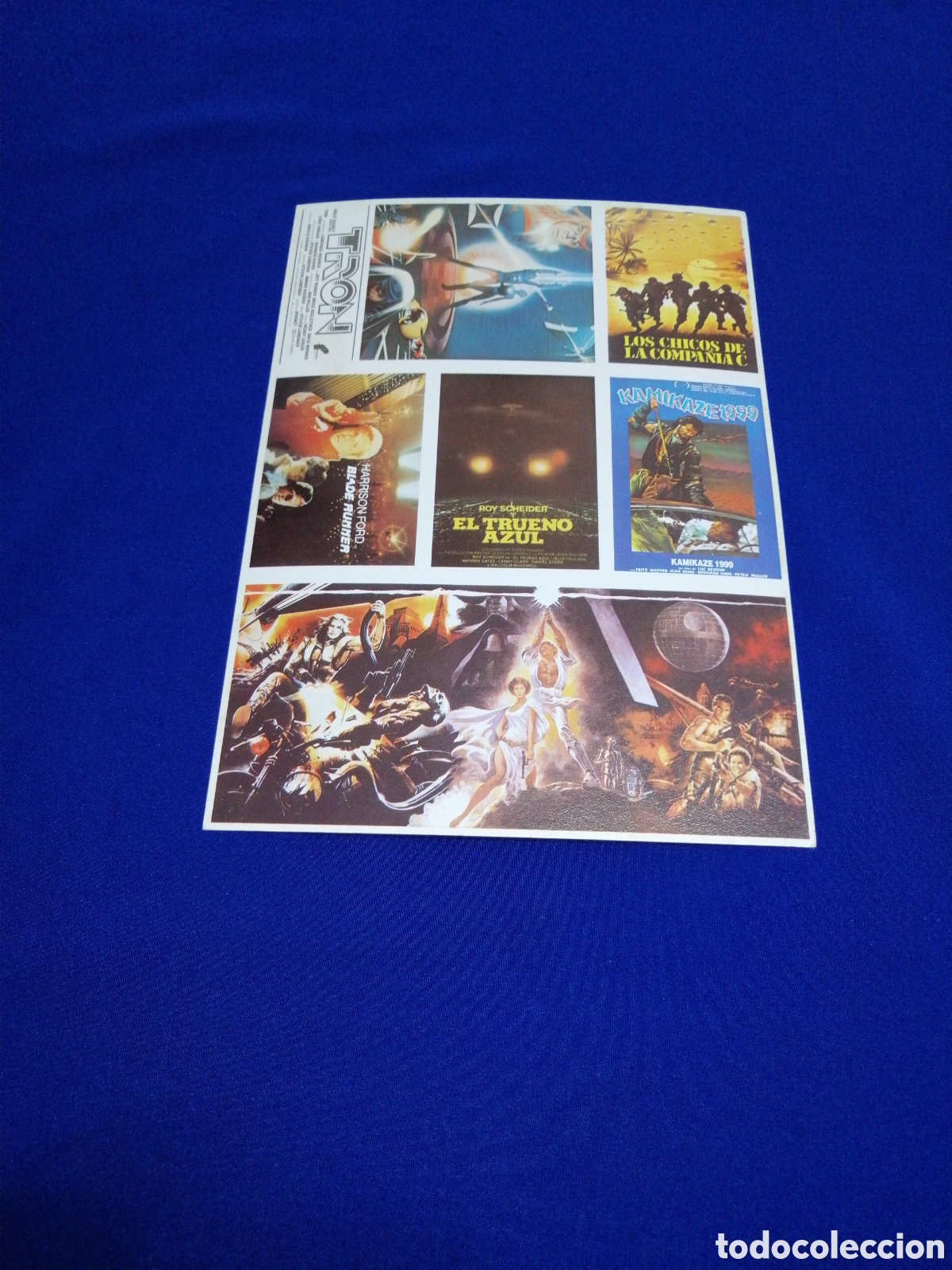 Coleccionismo Cromos antiguos: S&Uacute;PER &Eacute;XITO - STAR WARS - TRON-EL TRUENO AZUL-BLADE RUNNER L&Aacute;MINA SIN TROQUELAR