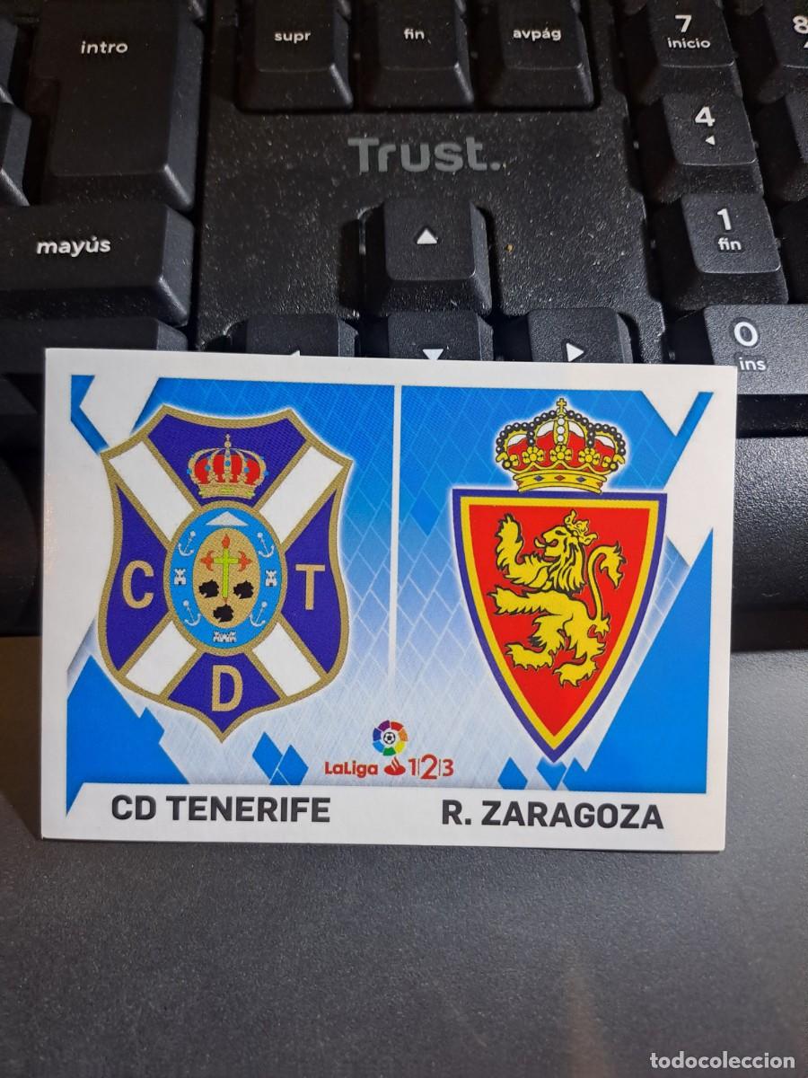 Coleccionismo Cromos antiguos: CROMO ESCUDOS 11 ESCUDO TENERIFE ESCUDO ZARAGOZA LIGA 2019 2020 19 20 ESTE PANINI NUNCA PEGADO