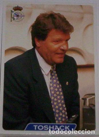 Colecionismo Cromos antigos: JONH TOSHACK. ENTRENADOR. DEPORTIVO LA CORU&Ntilde;A. MUNDI CROMO TEMP. 95-96