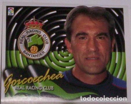 Sammeln alte Sammelbilder: ANDONI GOIGOECHEA. ENTRENADOR. RACING DE SANTANDER. TEMP. 2000-01. ESTE