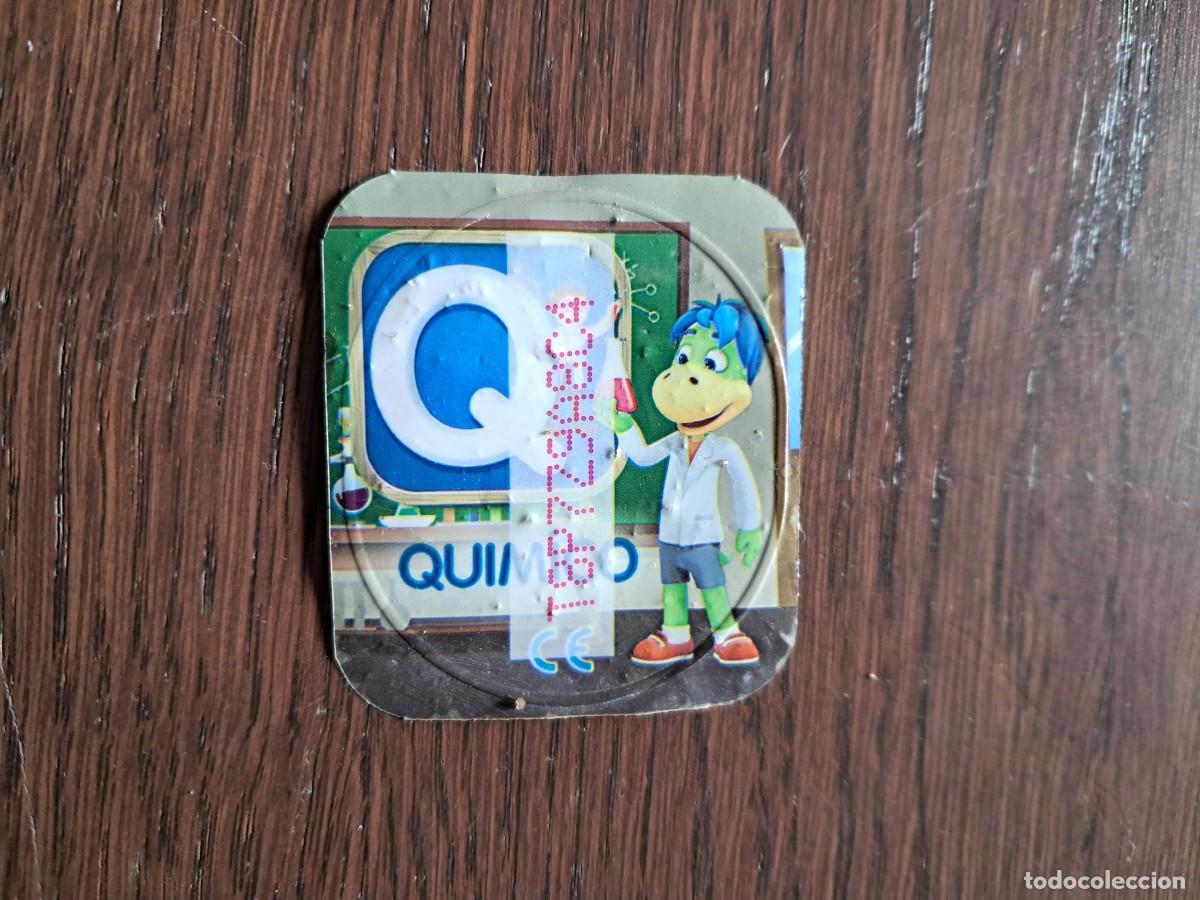 Coleccionismo Cromos antiguos: cromo tapa de danonino, danone, abecedario, Q, qu&iacute;mico.