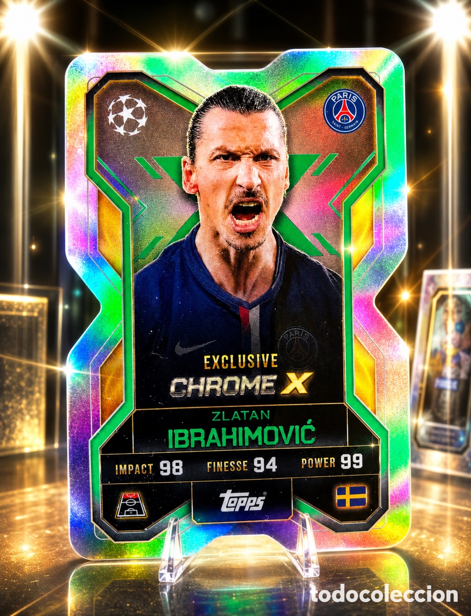 Coleccionismo Cromos antiguos: CX10 ZLATAN IBRAHIMOVIĆ CHROME X 69/99 MATCH ATTAX EXTRA 2025/2026 25/26 TOPPS