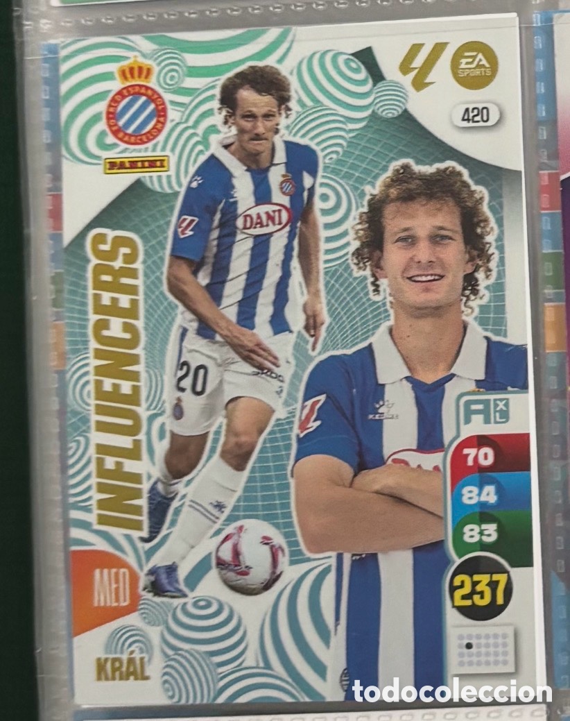 Coleccionismo Cromos antiguos: 420 KRAL ESPANYOL INFLUENCERS Adrenalyn XL La Liga 2024 2025 Panini
