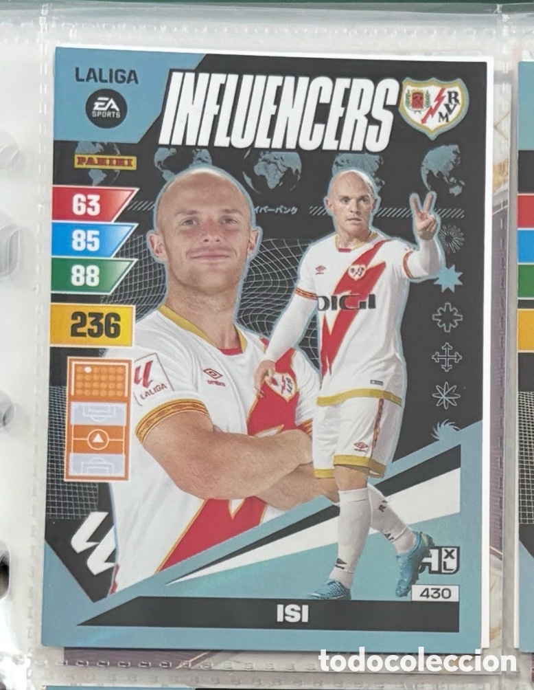 Coleccionismo Cromos antiguos: 430 ISI RAYO VALLECANO INFLUENCERS Adrenalyn XL La Liga 2023 2024 Panini