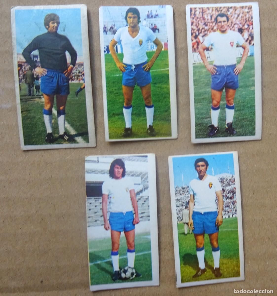 Collezionismo Figurine antiche: REAL ZARAGOZA LIGA 75/76 Ediciones ESTE 5 CROMOS SIN PEGAR