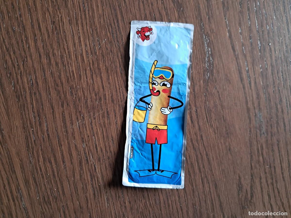 Coleccionismo Cromos antiguos: cromo, tapa, la vaca que r&iacute;e, playa, ba&ntilde;ista.