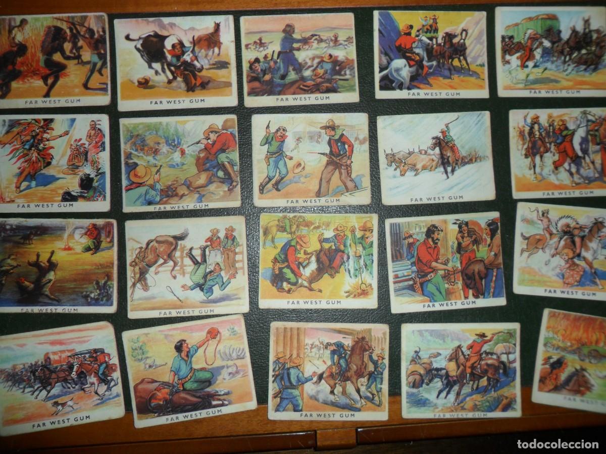 Colecionismo Cromos antigos: CHICLE GLOBO OESTE SALVAJE FAR WEST GUM COLECCION COMPLETA DIFICIL DE VER