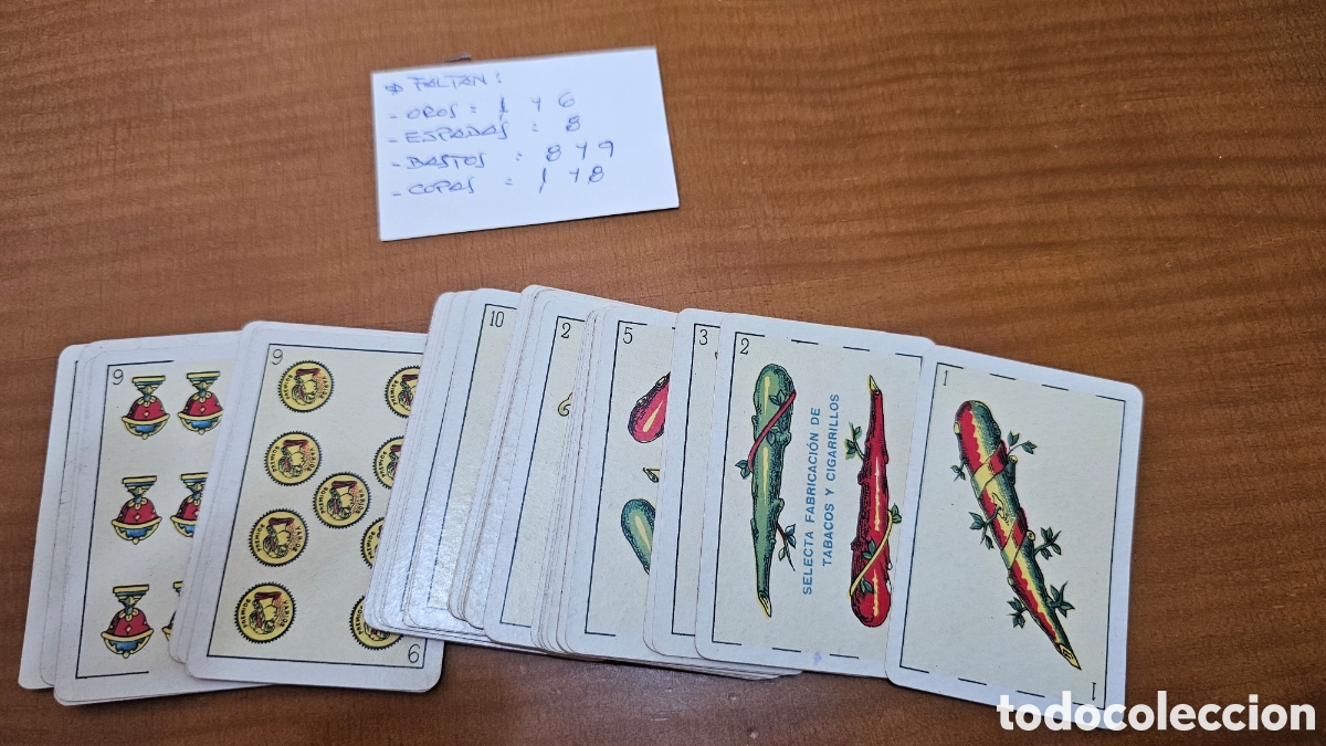 Collezionismo Figurine antiche: Antiguo cromos de baraja de tabacos SELECTA