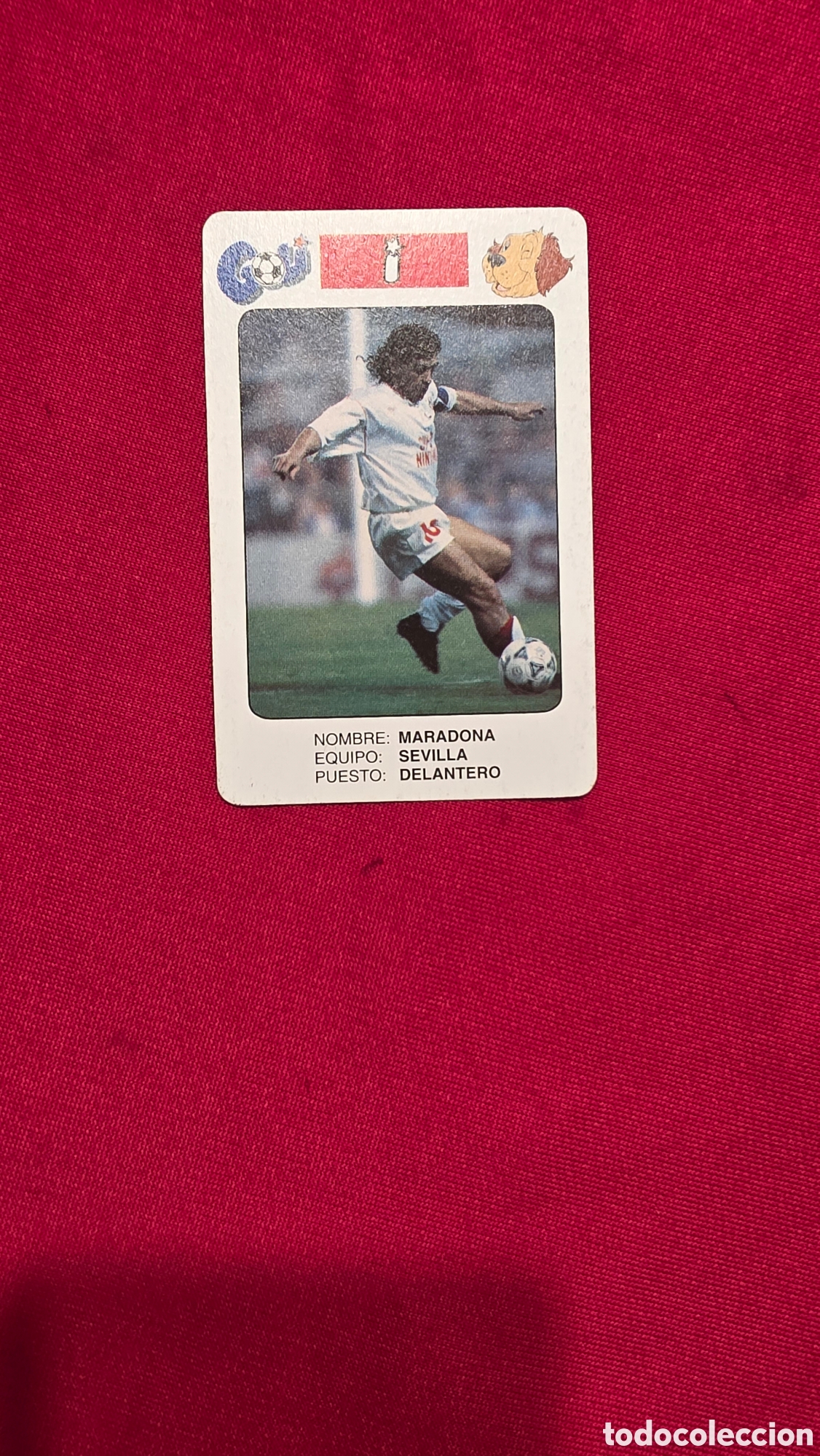 Coleccionismo Cromos antiguos: MARADONA CARTA LIGA 92/93