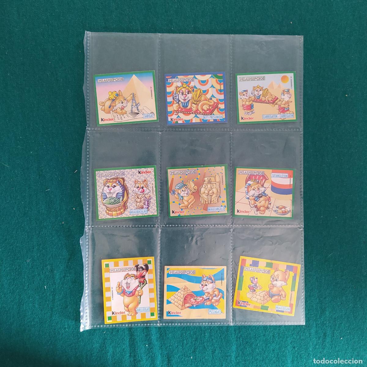 Collectable Antique Stickers: 9 miaugipcios Kinder Ferrero