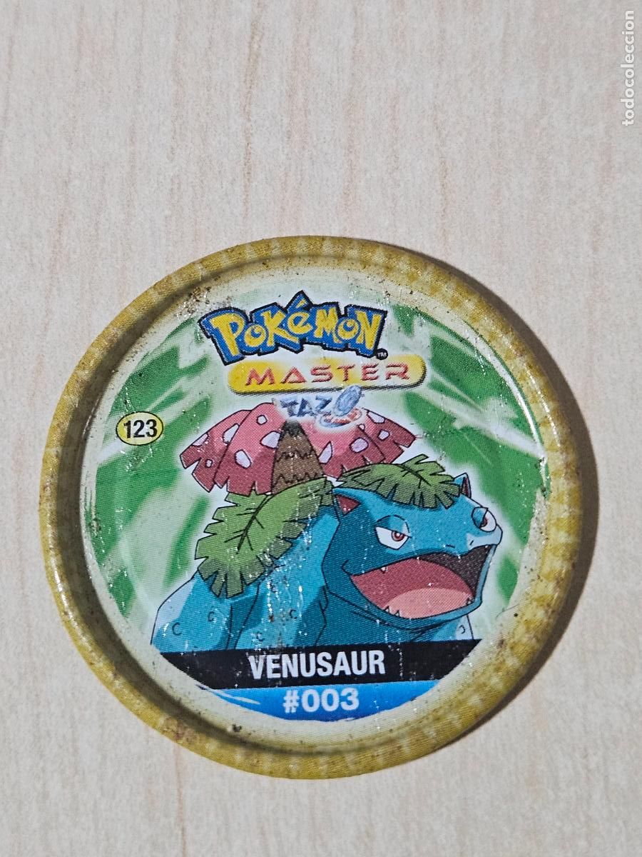 Coleccionismo Cromos antiguos: N&ordm; 123 TAZO METAL POKEMON MASTER TAZO # 003 VENASAUR - CHIPICAO