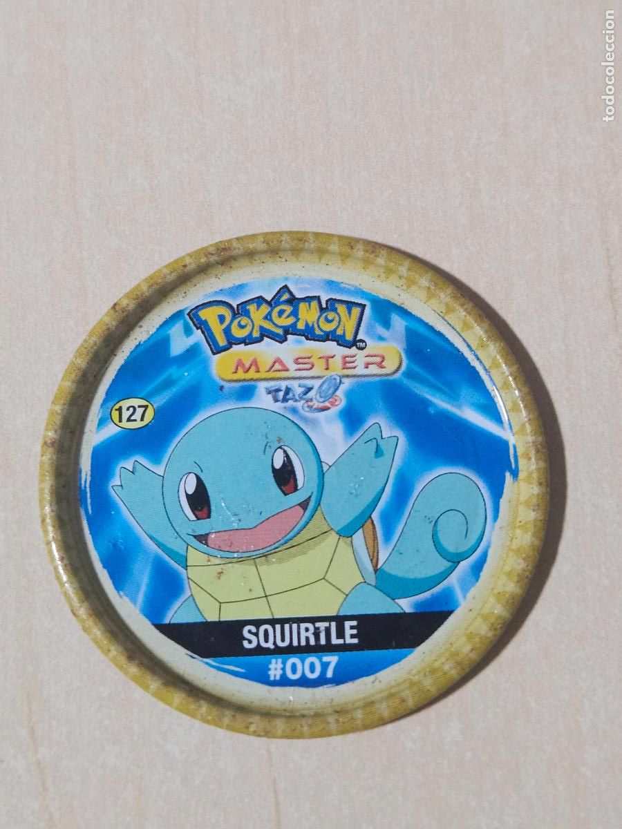 Coleccionismo Cromos antiguos: N&ordm; 127 TAZO METAL POKEMON MASTER TAZO # 007 SQUIRTLE - CHIPICAO