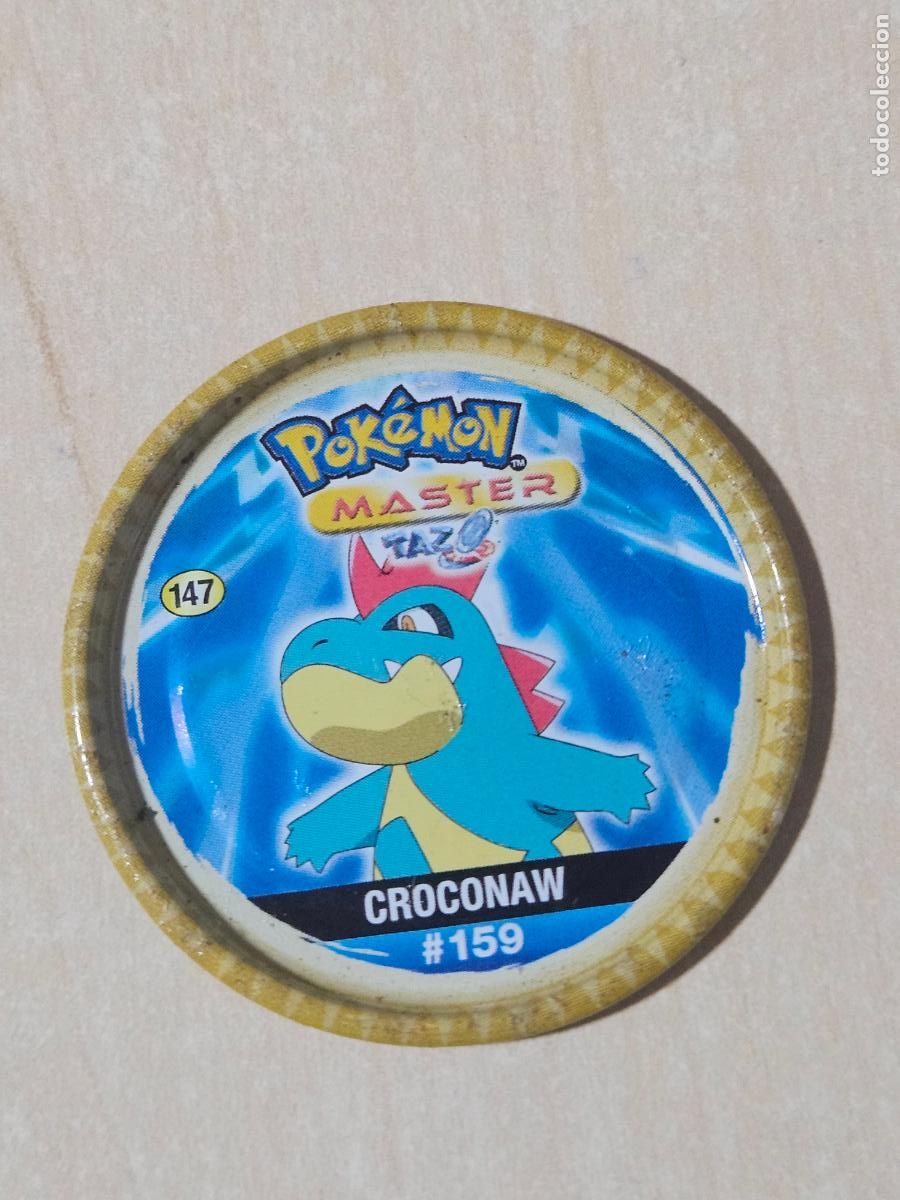 Coleccionismo Cromos antiguos: N&ordm; 147 TAZO METAL POKEMON MASTER TAZO # 159 CROCONAW - CHIPICAO