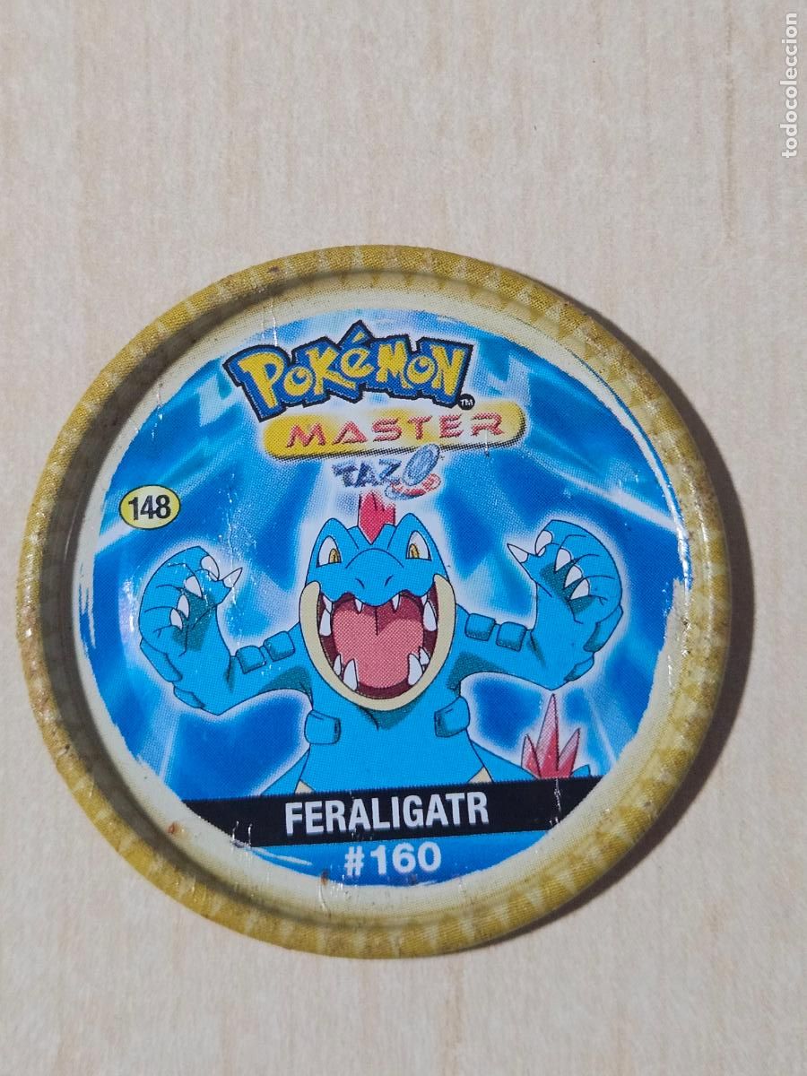 Coleccionismo Cromos antiguos: N&ordm; 148 TAZO METAL POKEMON MASTER TAZO # 160 FERALIGATR - CHIPICAO