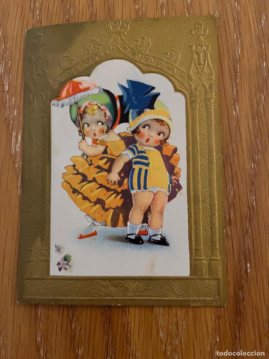 Coleccionismo Cromos antiguos: Evaristo Juncosa Barcelona arte moderno mu&ntilde;ecas serie F n&ordm; 6