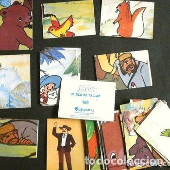 Coleccionismo Cromos antiguos: JACKY El Oso de Tallac (1978) LOTE 41 Cromos sin pegar - Ed. QUELCOM