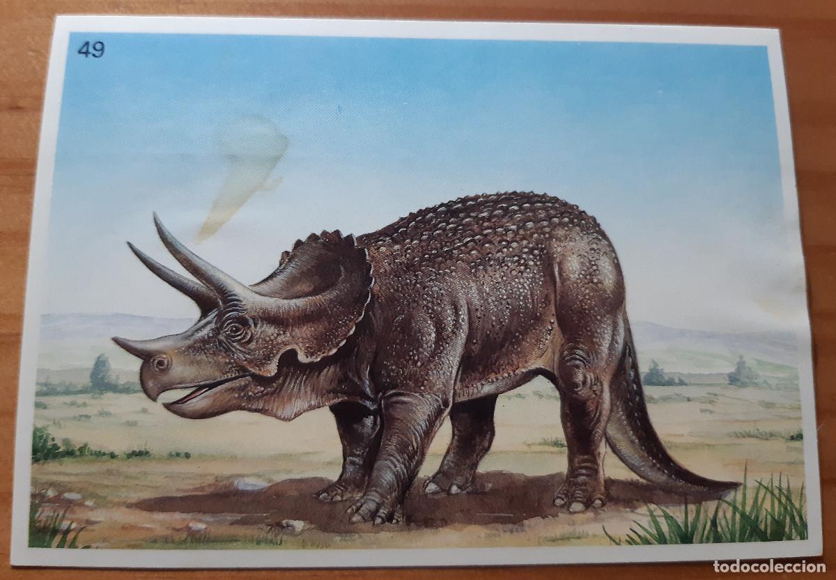 Coleccionismo Cromos antiguos: CROMO ADHESIVO - RINOCERONTE PREHIST&Oacute;RICO - 49 - 9,50 X 13,50 CMS. - BUEN ESTADO