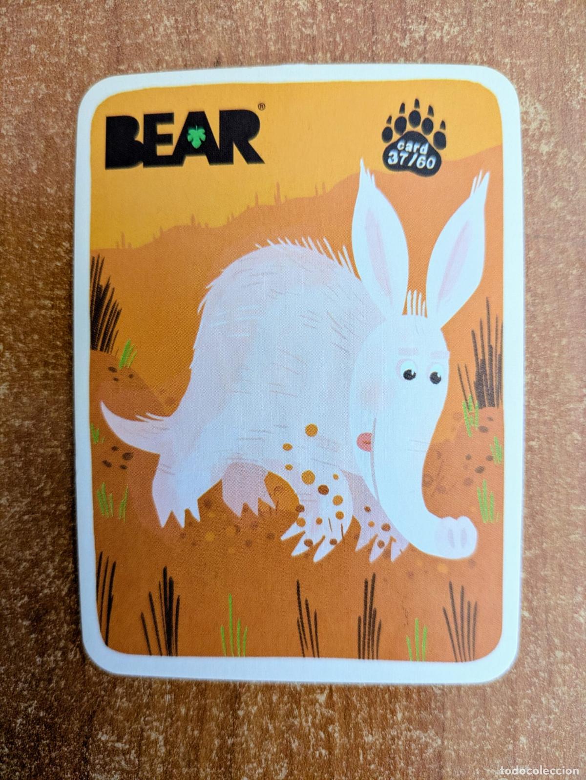 Coleccionismo Cromos antiguos: Cromo Trading Card BEAR de BEARSNACKS. N&ordm; 37 de 60.