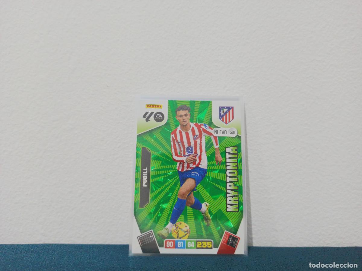 Coleccionismo Cromos antiguos: 501 (NUEVO) PUBILL KRYPTONITA ATL&Eacute;TICO DE MADRID PANINI ADRENALYN XL 25 26