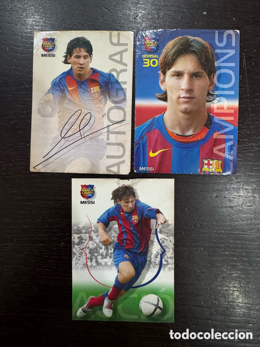 Coleccionismo Cromos antiguos: CROMOS MESSI 2004-05