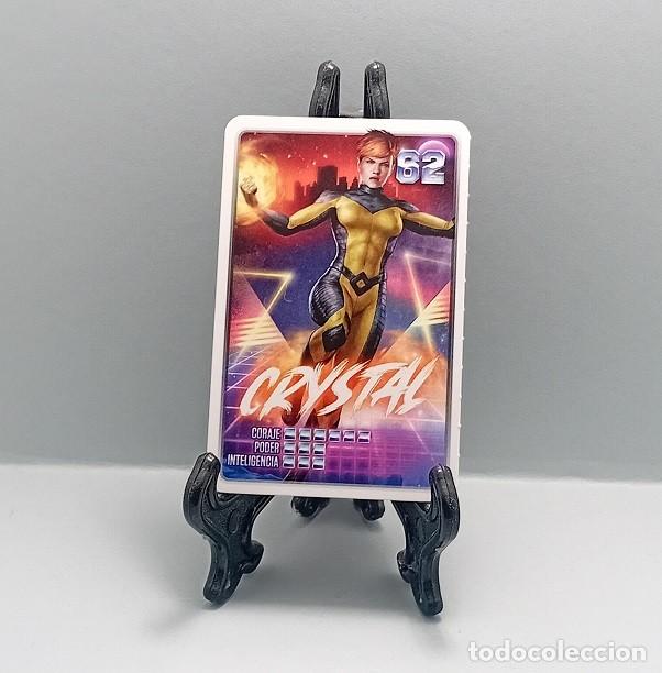 Coleccionismo Cromos antiguos: N&ordm; 62 CRYSTAL DESCUBRE TU PODER! MARVEL CROMO CARTA CARD CARREFOUR 2022 SUPER H&Eacute;ROES C&Oacute;MIC