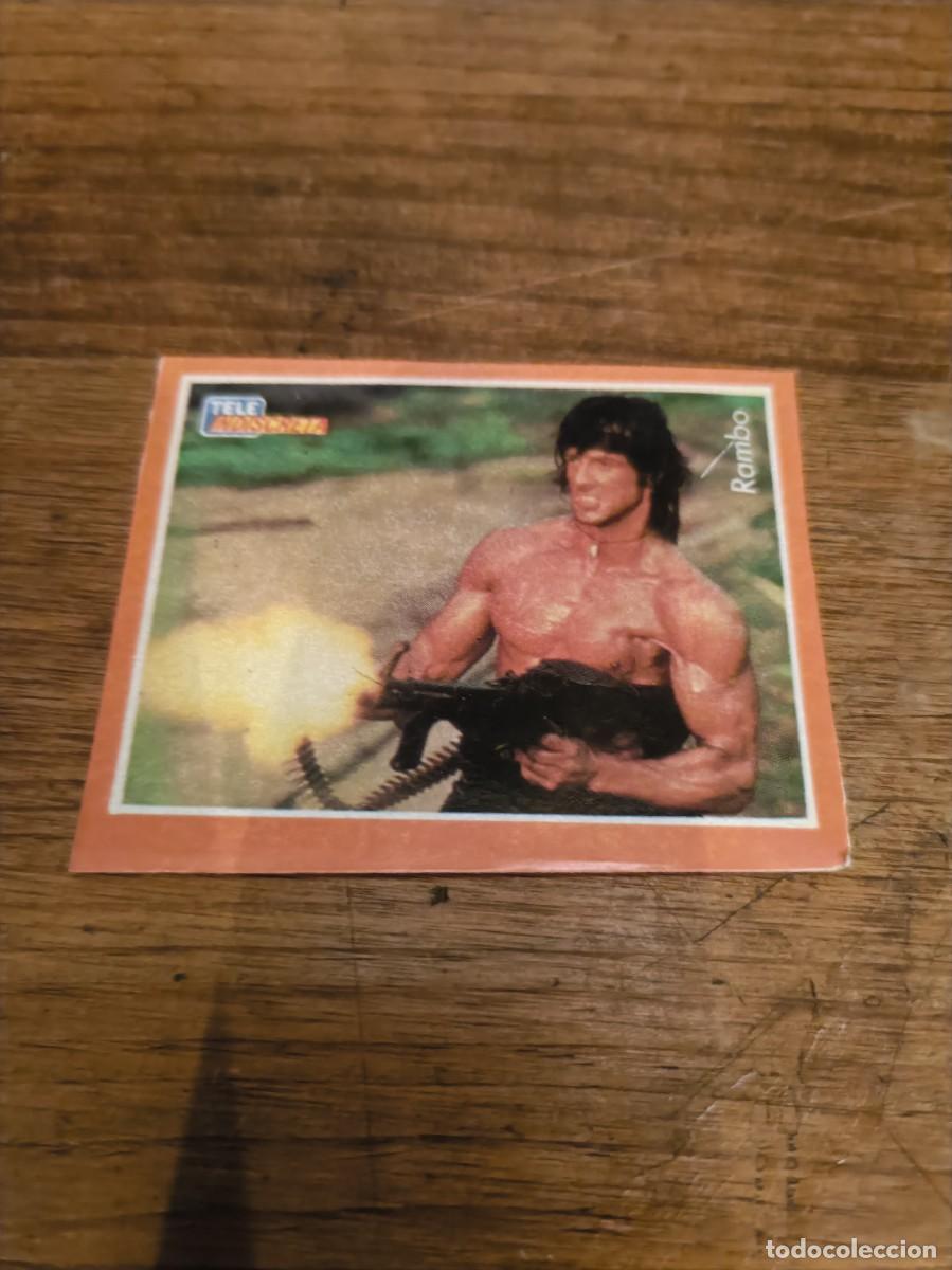 Coleccionismo Cromos antiguos: CROMO PEGATINA TELE INDISCRETA RAMBO