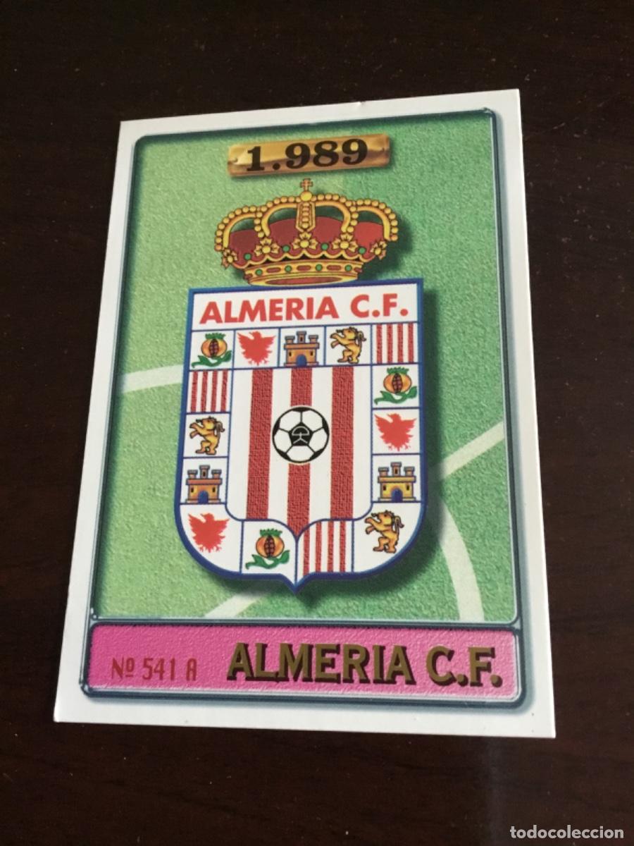 Coleccionismo Cromos antiguos: 541 CESAR Y ESCUDO ALMERIA CROMOS MUNDICROMO PLATINUM LIGA FUTBOL 1996 1997 96 97