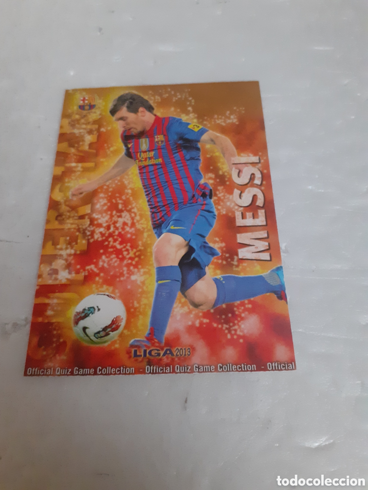 Coleccionismo Cromos antiguos: MUNDICROMO LIGA 2012 2013 N 53 MESSI SUPERSTAR COMO.NUEVO