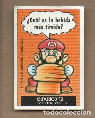 Coleccionismo Cromos antiguos: CROMO ADHESIVO BIMBO - SUPER MARIO N&ordm; 24, PROMOSTAFF 1993. ADIVINANZA.