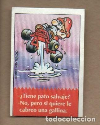 Coleccionismo Cromos antiguos: CROMO ADHESIVO BIMBO - SUPER MARIO N&ordm; 23, PROMOSTAFF 1993. CHISTES.