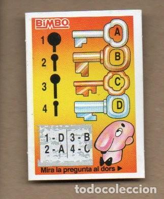 Coleccionismo Cromos antiguos: CROMO BIMBO - FILIJOCS FILIPRIM N&ordm; 18