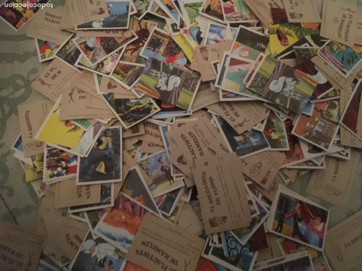 Coleccionismo Cromos antiguos: mis cuentos 2 ruiz romero gran lote cientos de cromos nunca pegados nuevos de sobre