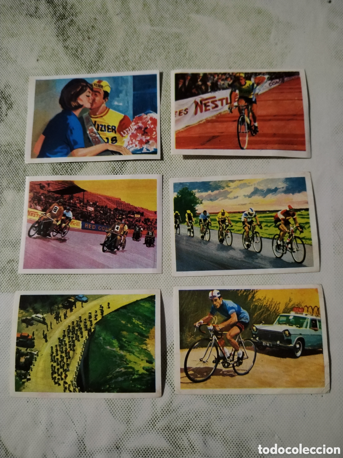 Coleccionismo Cromos antiguos: Cromos chocosport Nestl&eacute; el deporte visto por sus ases Ciclismo