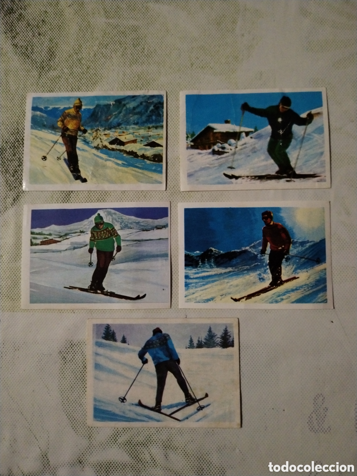 Coleccionismo Cromos antiguos: Cromos chocosport Nestl&eacute; el deporte visto por sus ases Esqu&iacute;