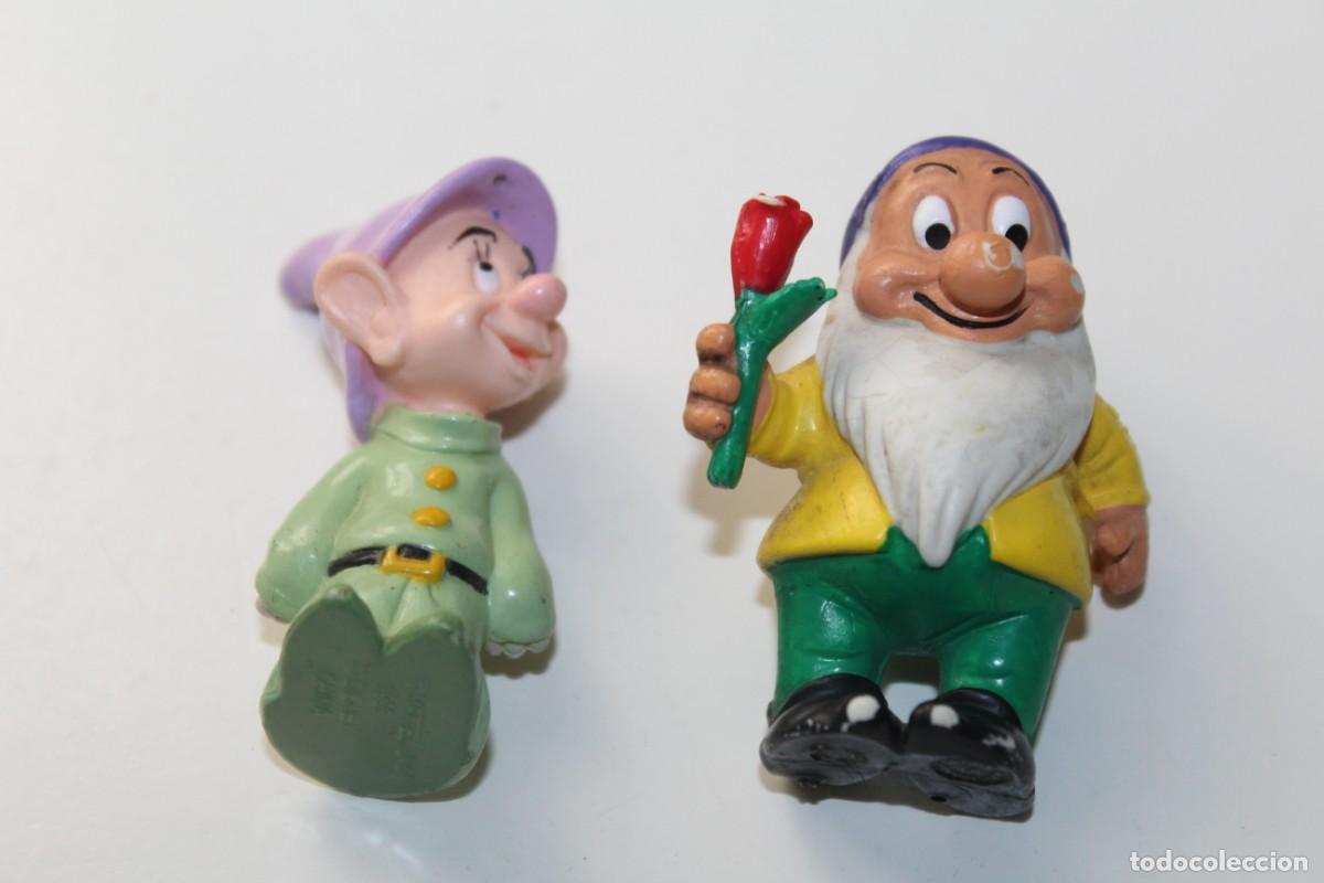 Coleccionismo Cromos antiguos: FIGURA GOMA ENANITOS BLANCANIEVES DISNEY